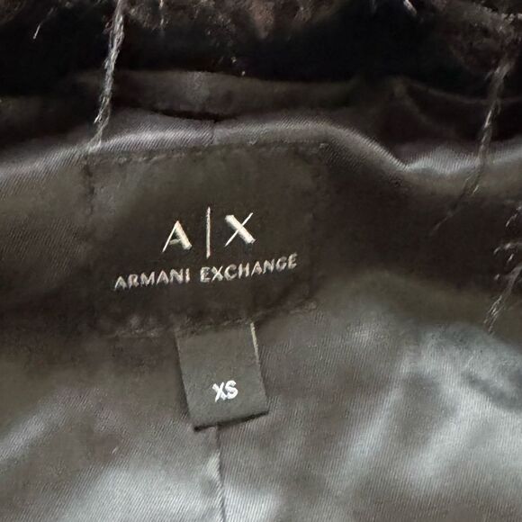 Armani Exchange AX Black Fuzzy Open Side Strappy Vest Women’s XS - Picture 5 of 7